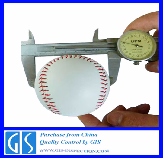 Inspeção de controle de qualidade para beisebol na China