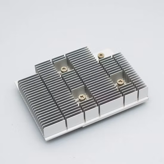 Perfuração CNC Usinagem Extrudada de Alumínio Dissipadores de Calor Produtos Eletrônicos Solução Térmica Radiador Dissipadores de Calor de Alumínio com Revestimento Anodizado
